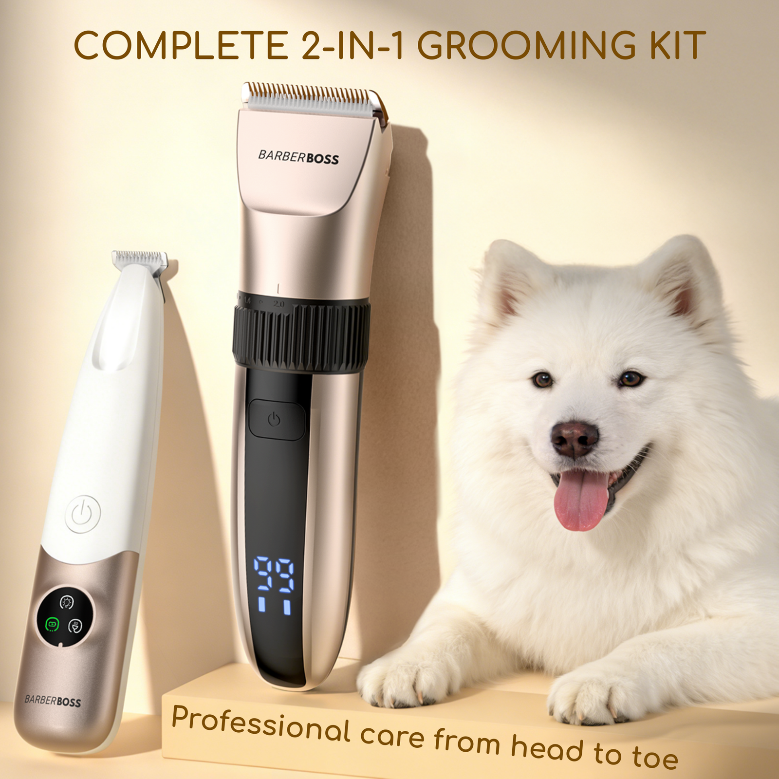 BarberBoss Dual Pet Clipper & Paw Trimmer