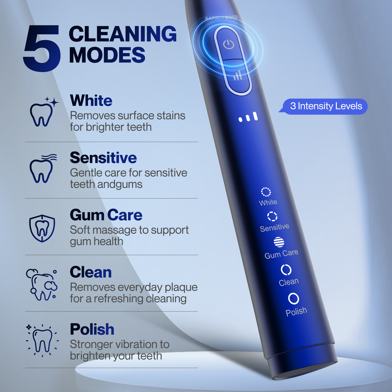 BarberBoss Electric Toothbrush for Adults