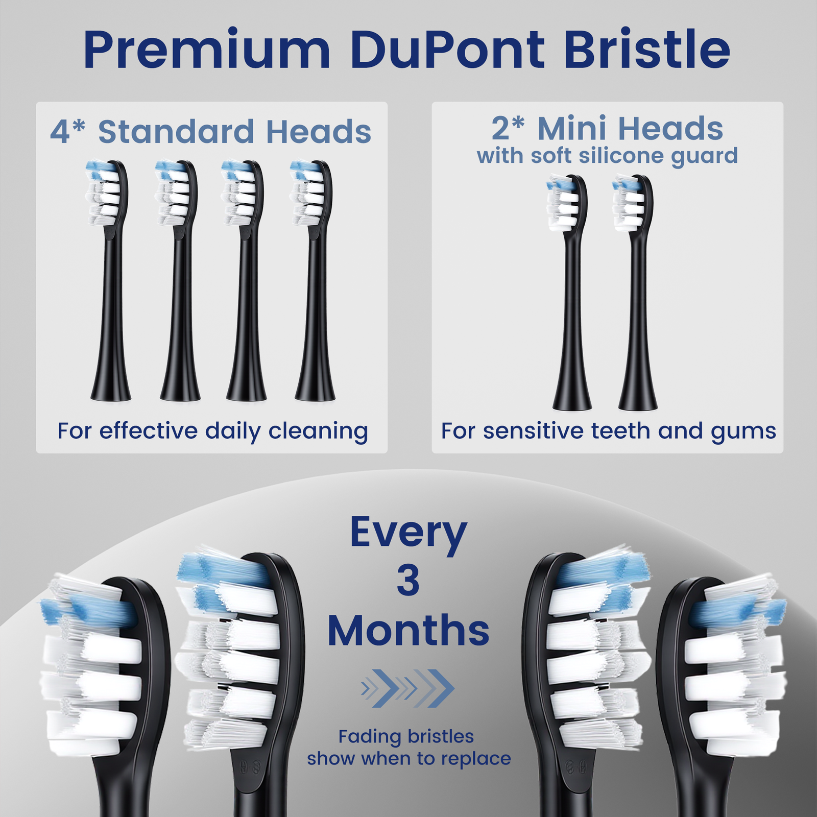 BarberBoss Black Sonic Electric Toothbrush