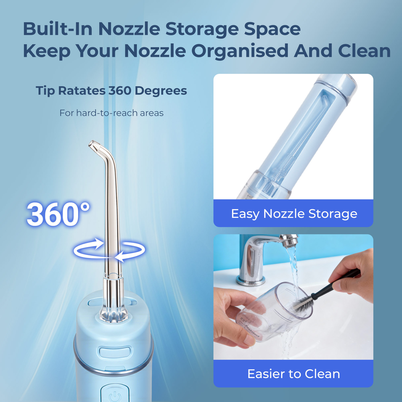 BarberBoss Blue Travel Oral Irrigator