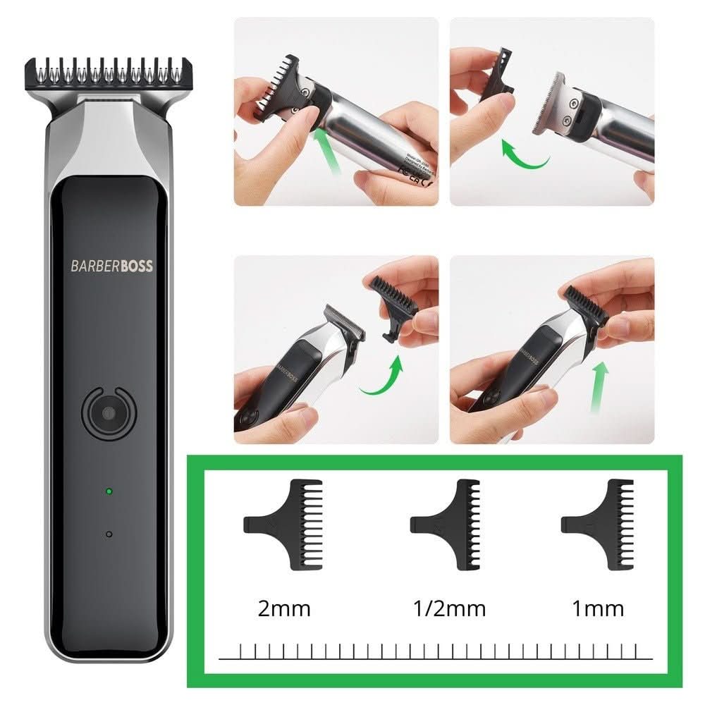 BarberBoss QR - 2090 Hair Clipper - Portable and Compact Design - BarberBoss | Look Your Best, Everyday