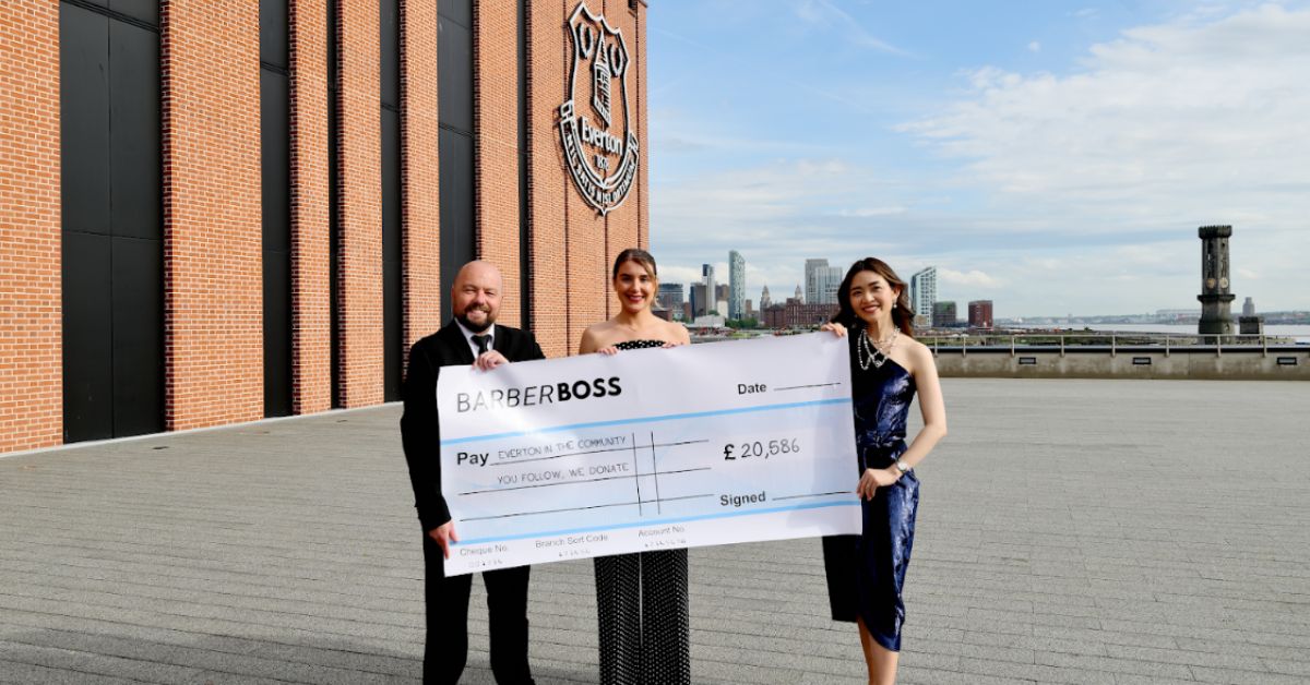 BarberBoss Donated £20,586 to Support Everton in the Community