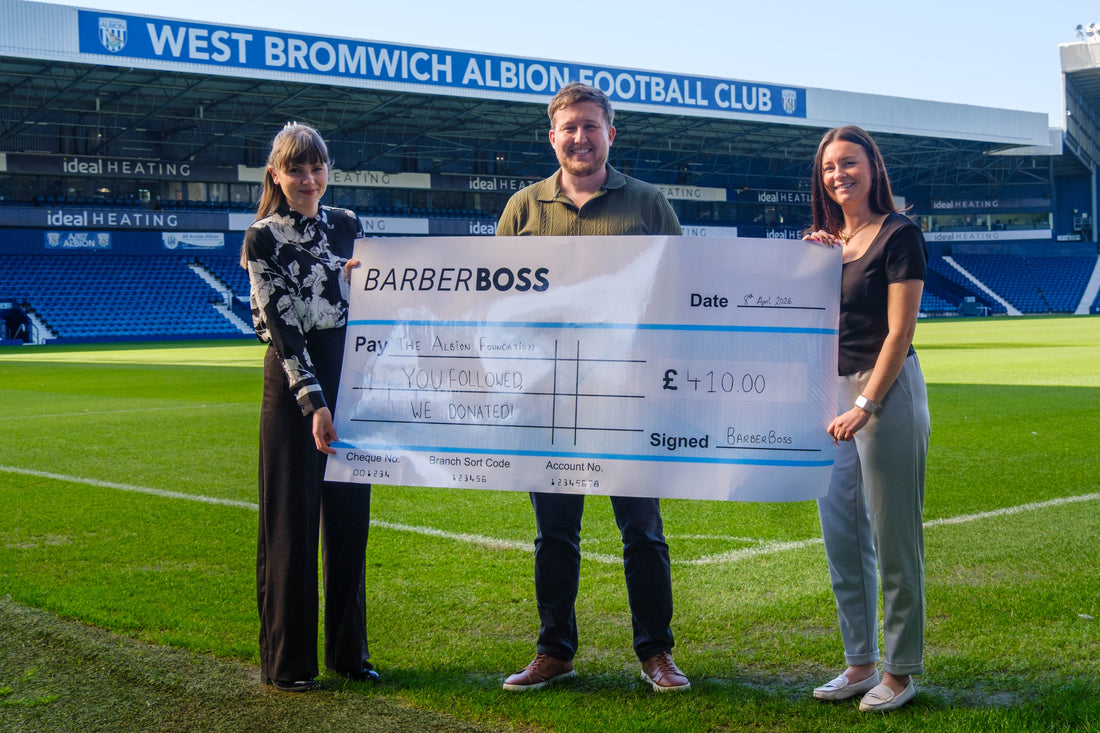 Giving Back Together 💙 BarberBoss X The Albion Foundation!