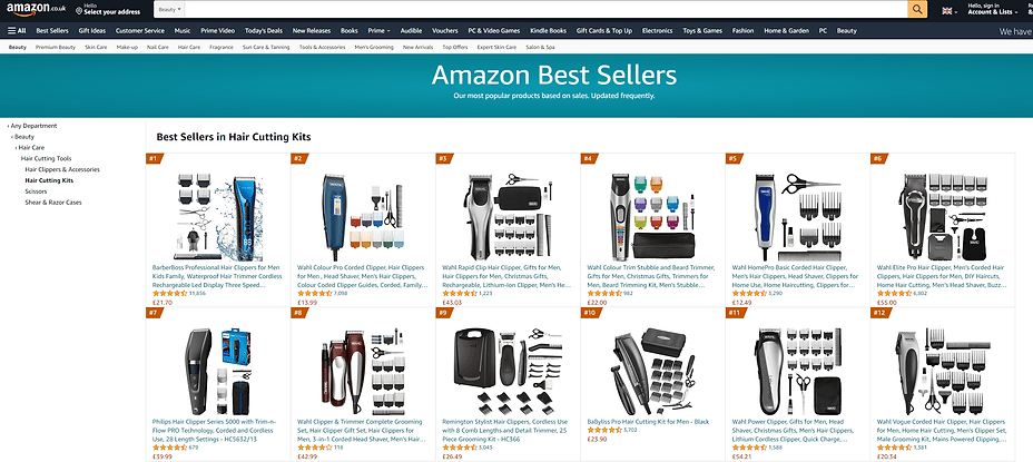 We're No 1 on Amazon Best Sellers List, AGAIN!! - BarberBoss | Look Your Best, Everyday
