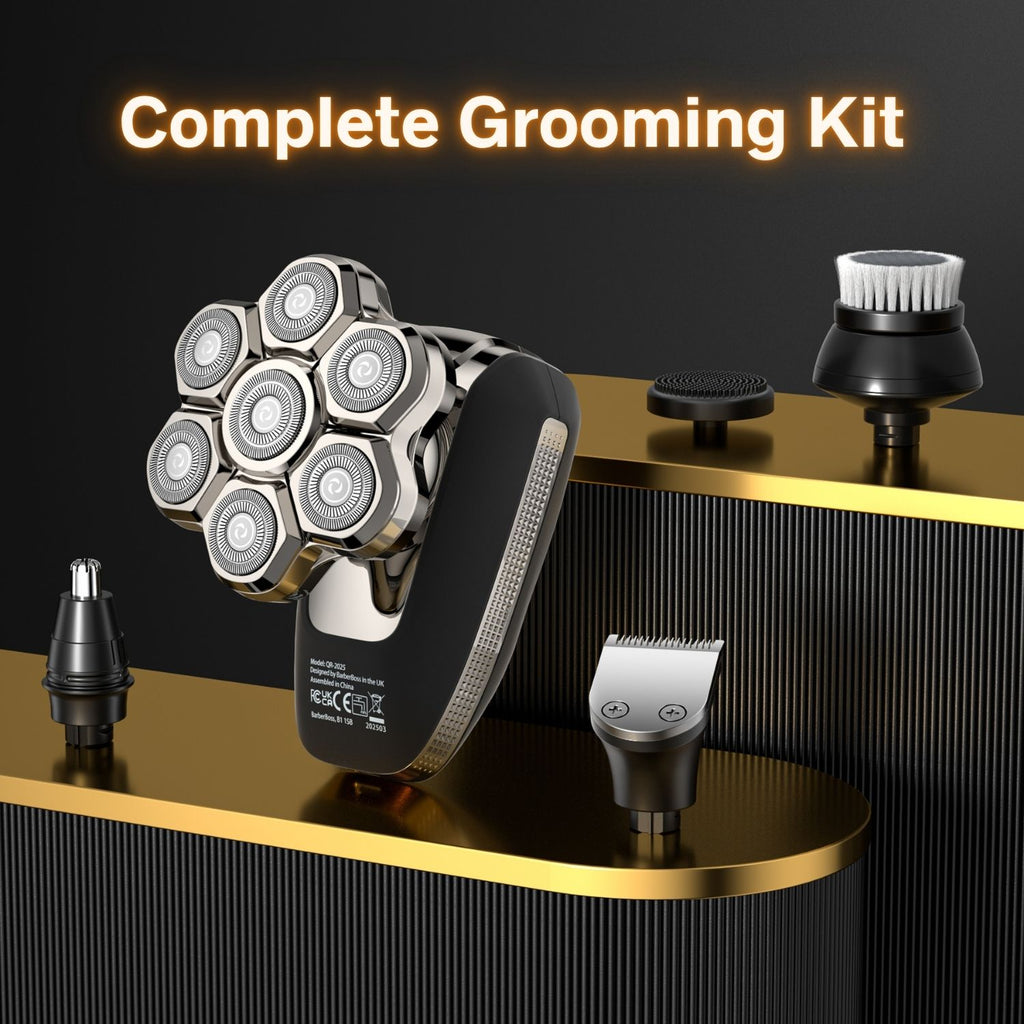 BarberBoss 7D Bald Head Shaver & 5-in-1 Groomer