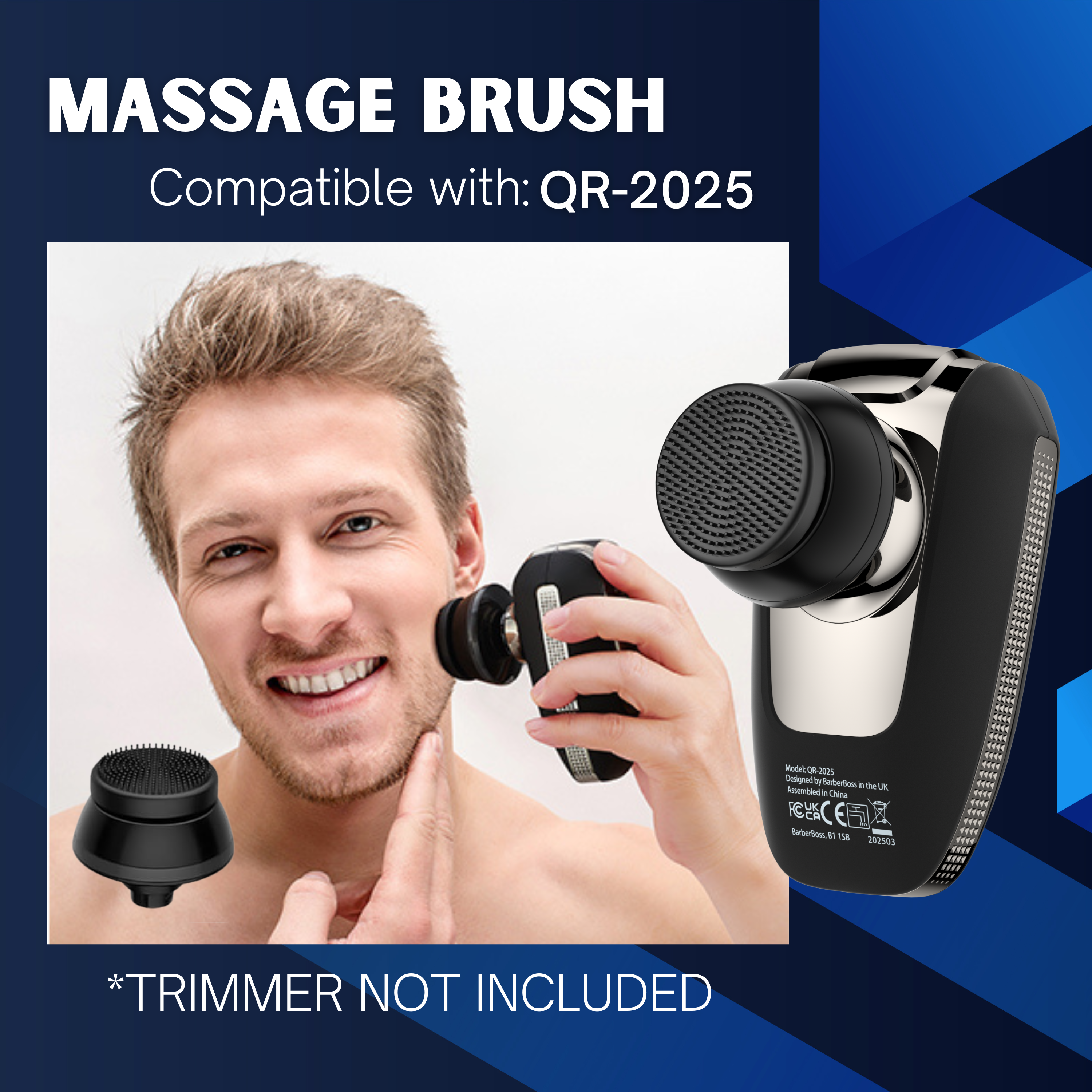BarberBoss QR-2025 Massage Brush
