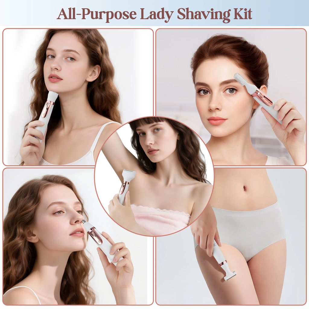 BarberBoss 5-in-1 Women's Electric Shaver & Trimmer
