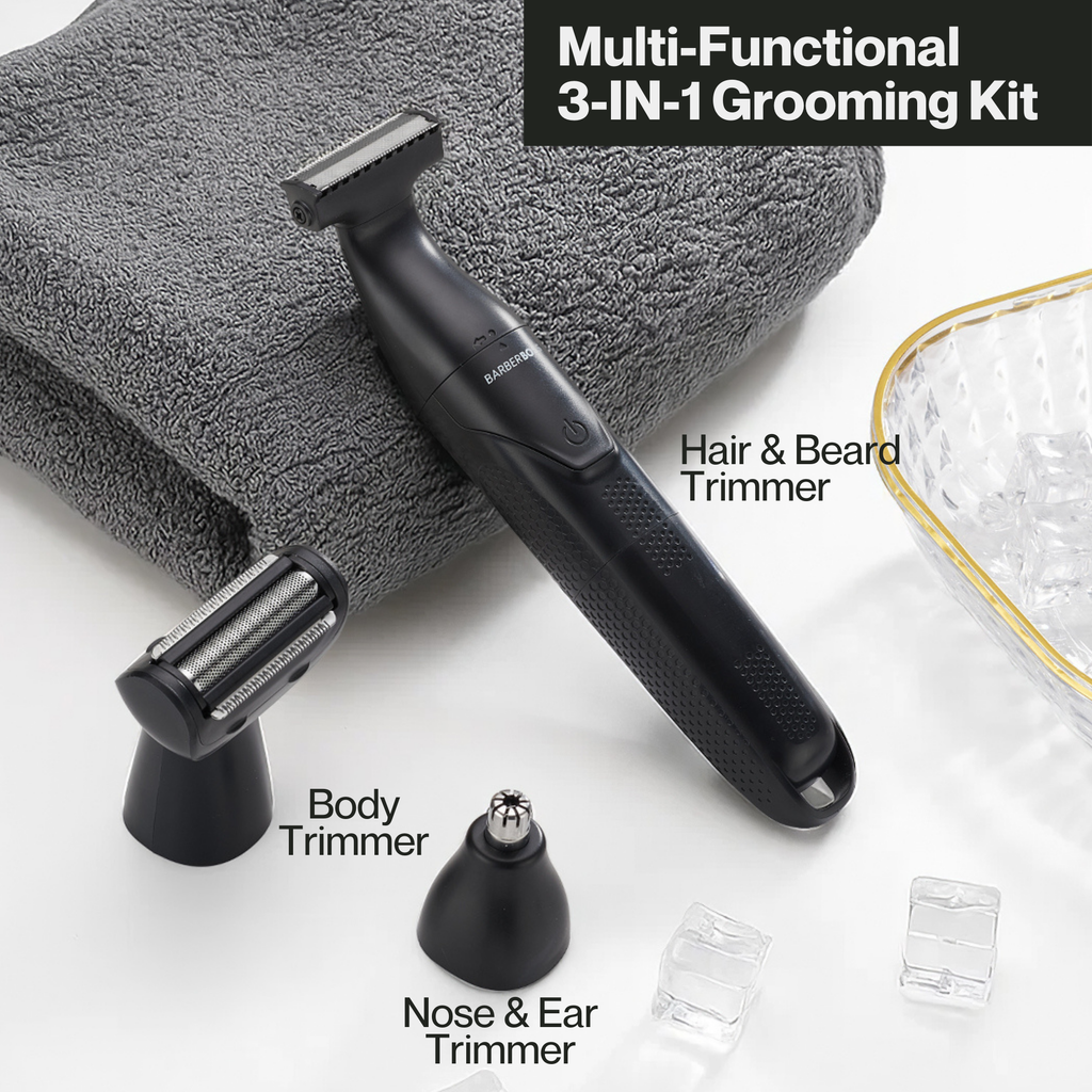 BarberBoss 3-in-1 Men’s Precision Trimmer