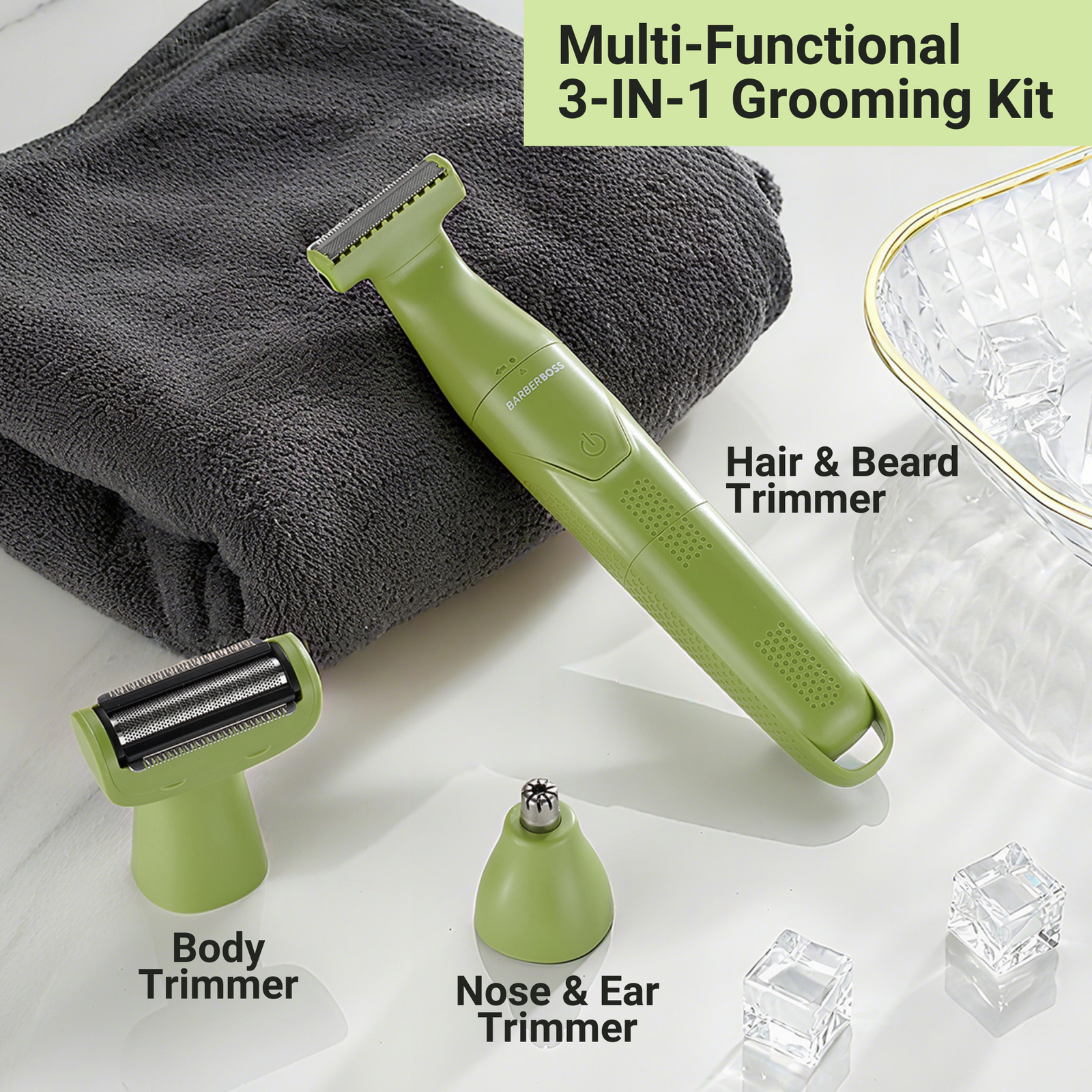 BarberBoss 3-in-1 Men’s Detail Trimmer
