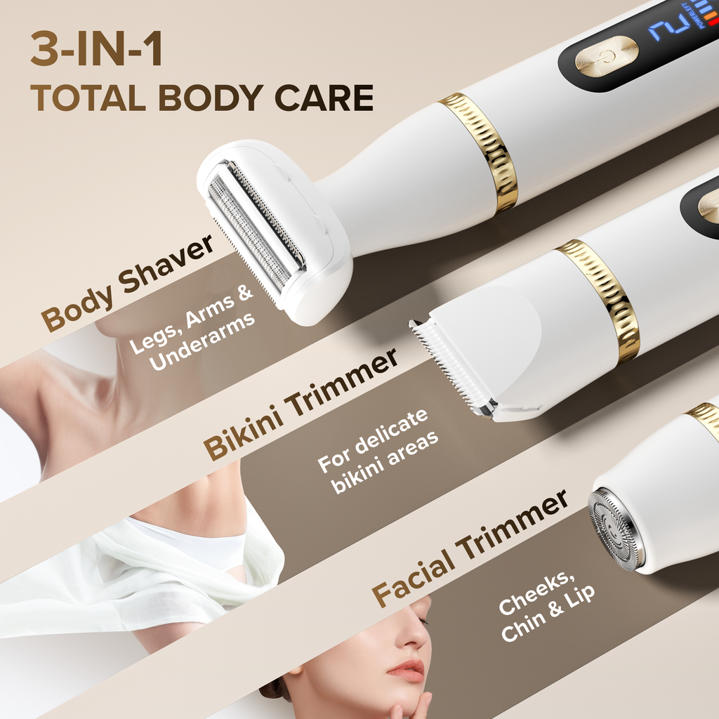 BarberBoss 3-in-1 Electric Lady’s Shaver