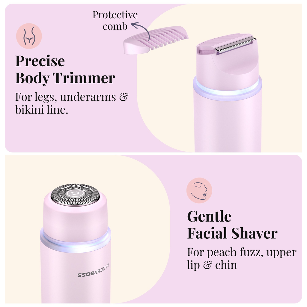 BarberBoss Dual Head Pink Lady Shaver