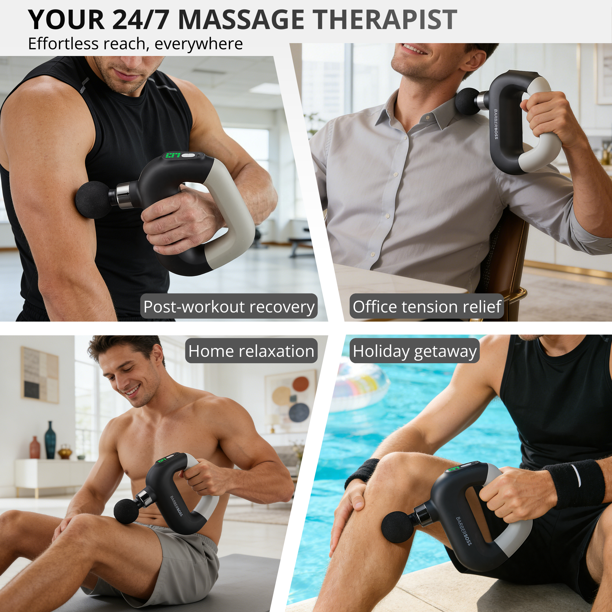 BarberBoss Multi-Speed Handheld Massage Gun