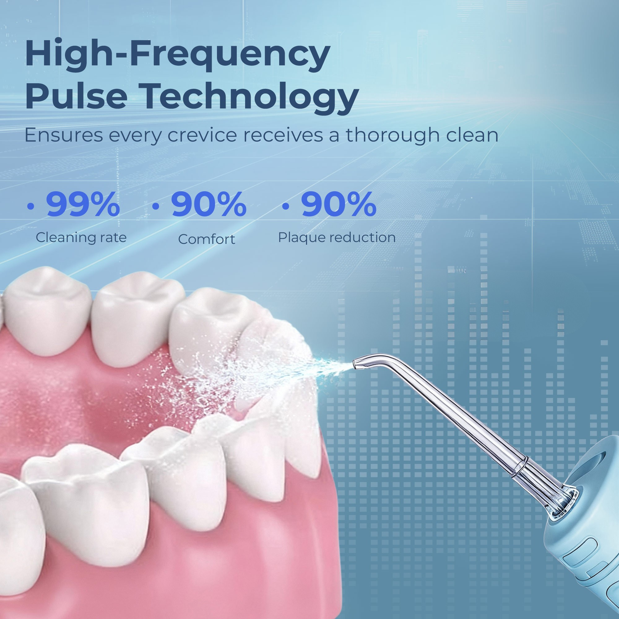 BarberBoss Blue Travel Oral Irrigator