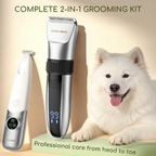 BarberBoss 2-in-1 Pet Grooming Clipper Kit