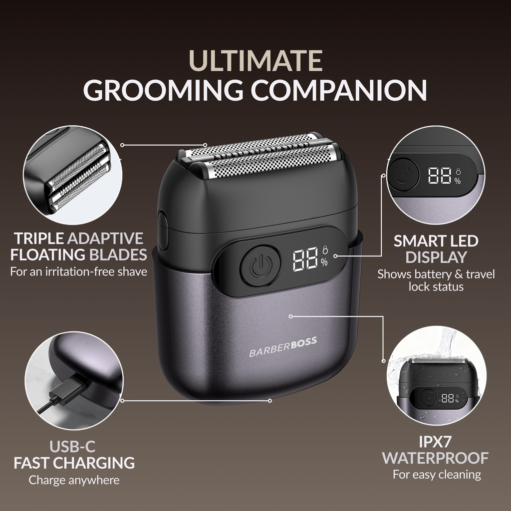 BarberBoss Magnetic Compact Foil Shaver