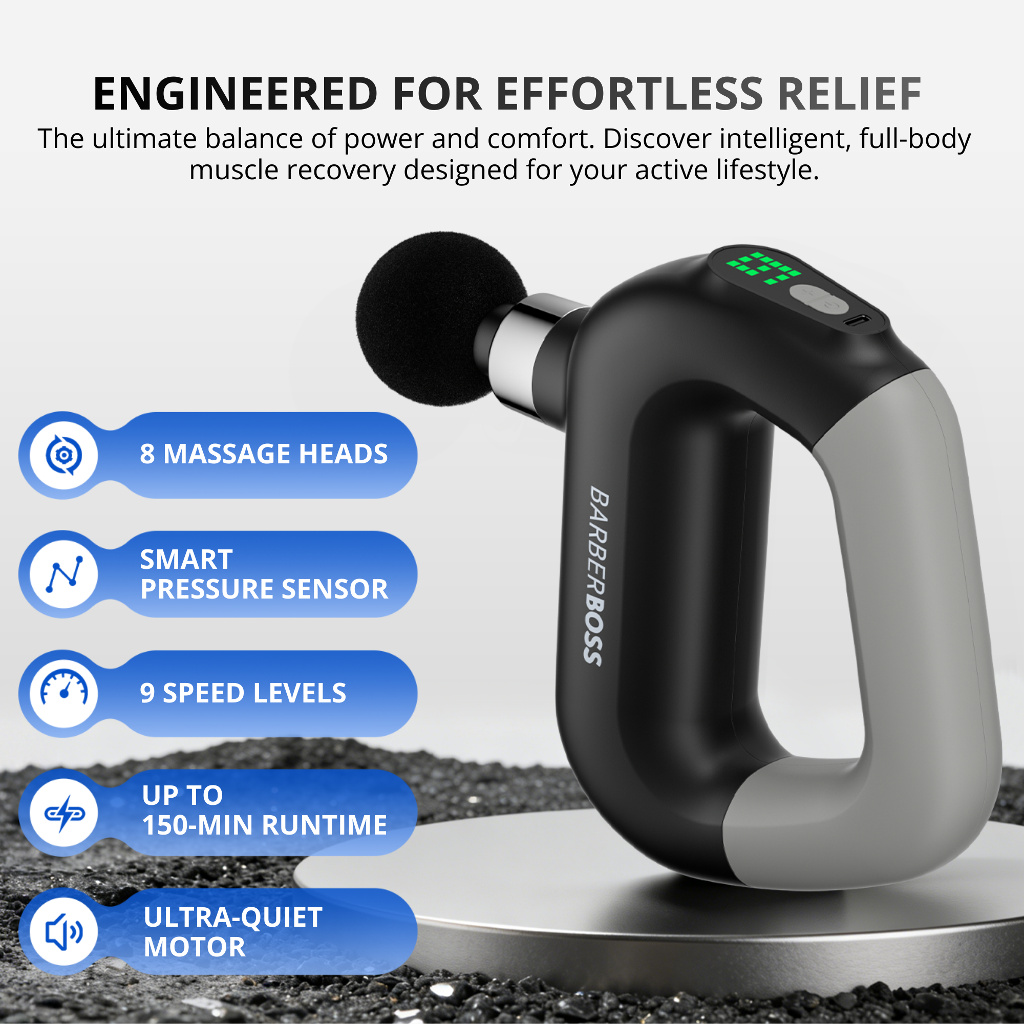 BarberBoss Multi-Speed Handheld Massage Gun