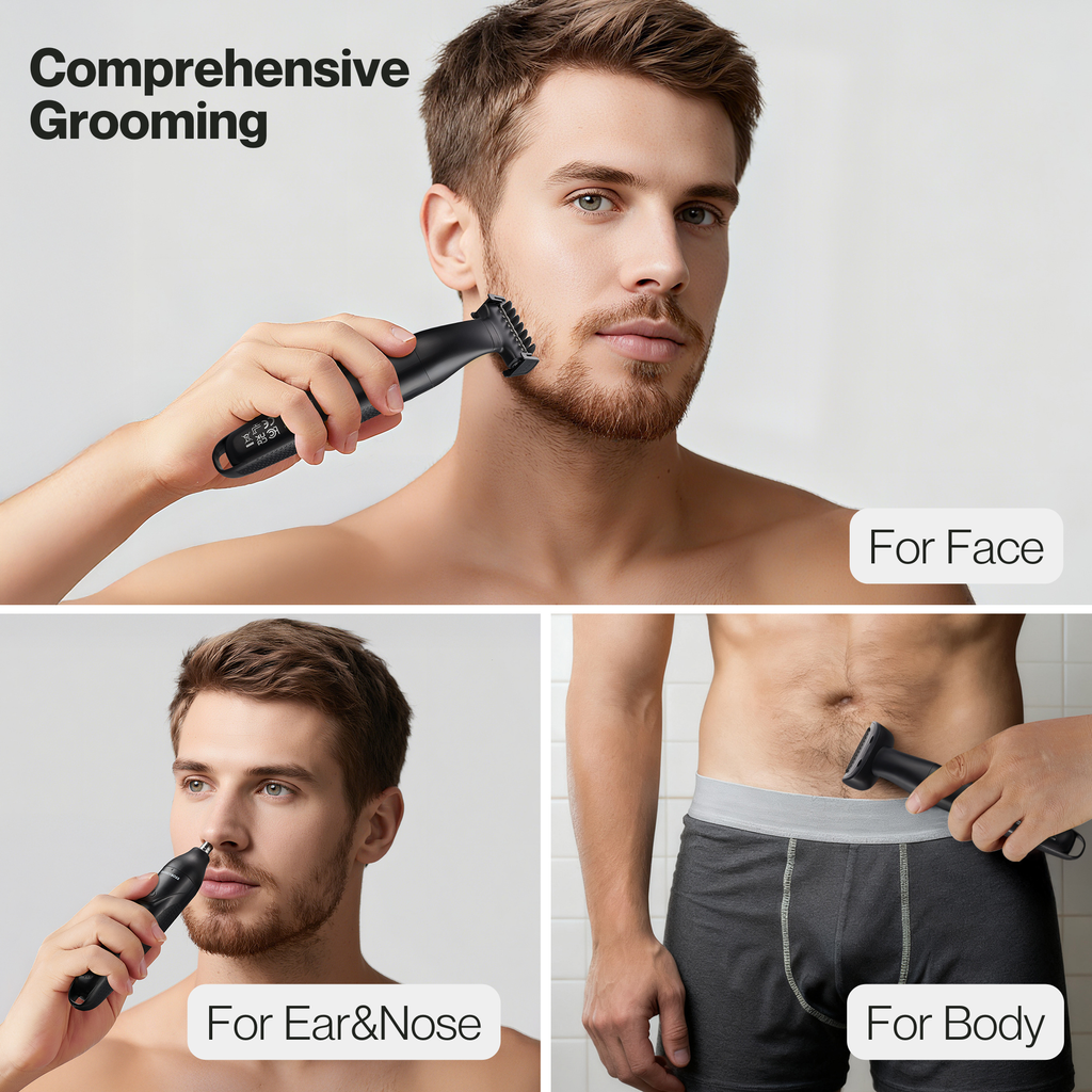 BarberBoss 3-in-1 Men’s Precision Trimmer