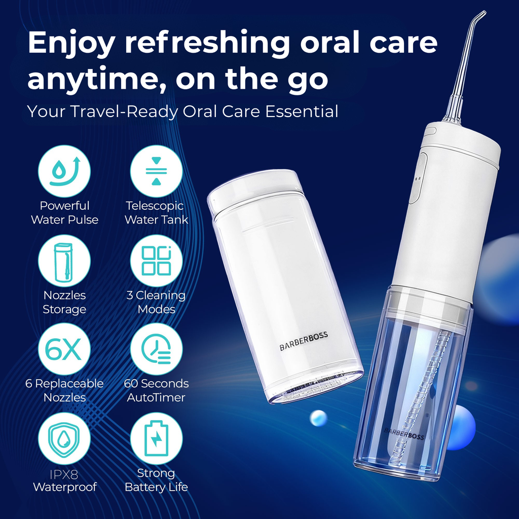 BarberBoss Portable Water Flosser