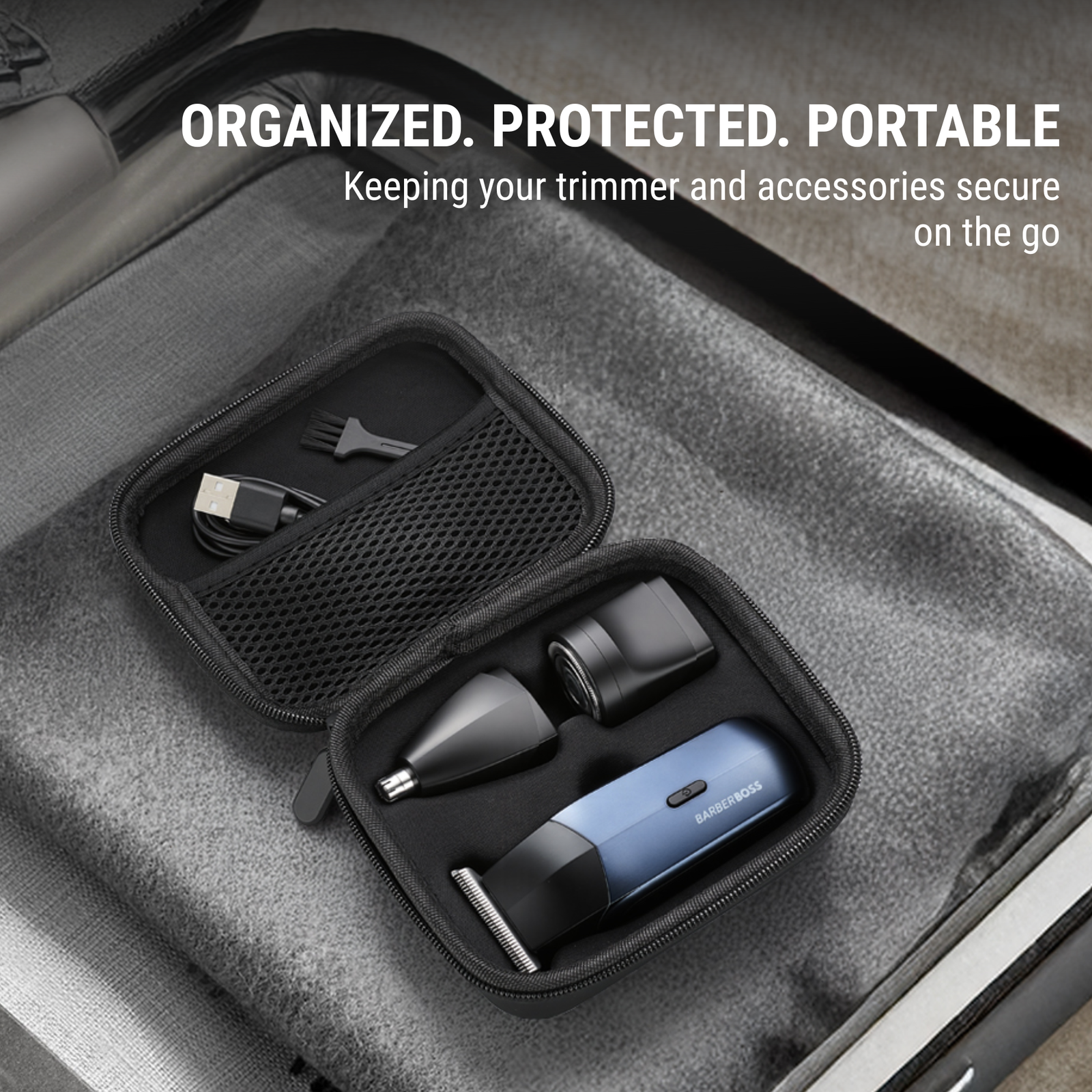 BarberBoss 3-in-1 Men’s Travel Trimmer