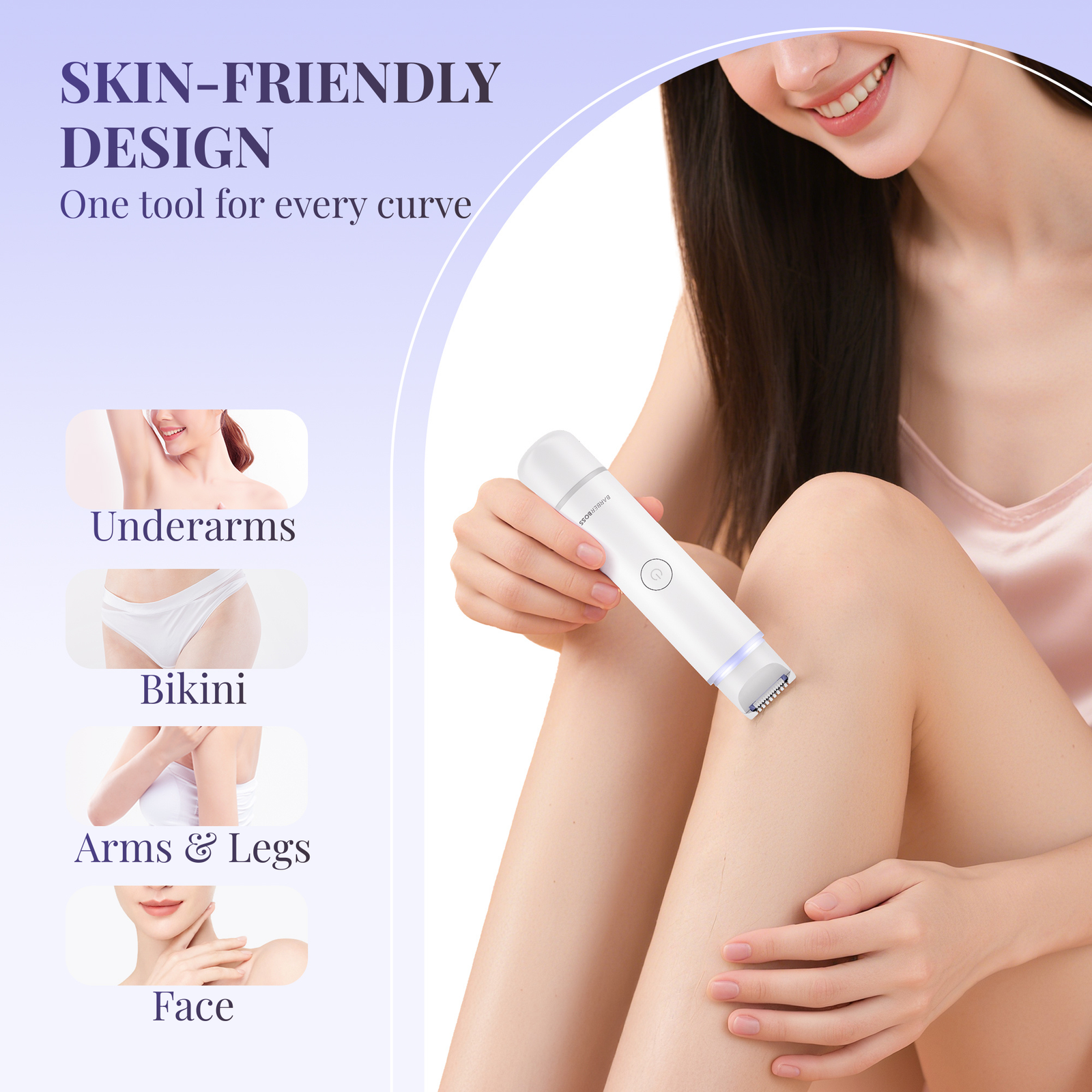 BarberBoss 2-in-1 Lady’s Face & Body Shaver