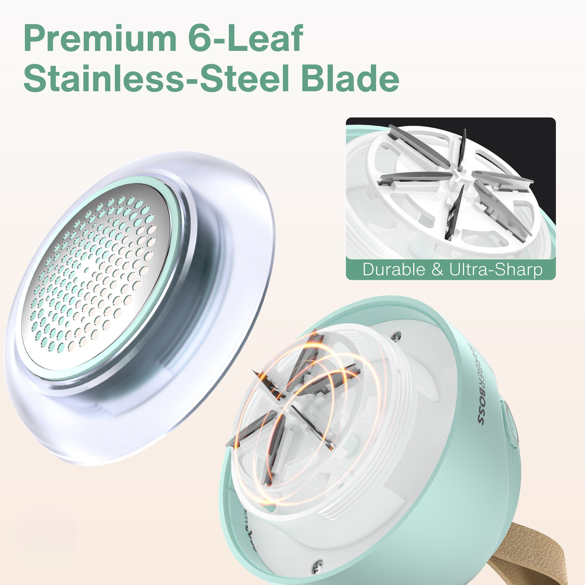 BarberBoss Dual-Blade Fabric Shaver