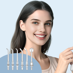 BarberBoss QR-710X & QR-711X Water Flosser Replacement Tips (Pack of 6)
