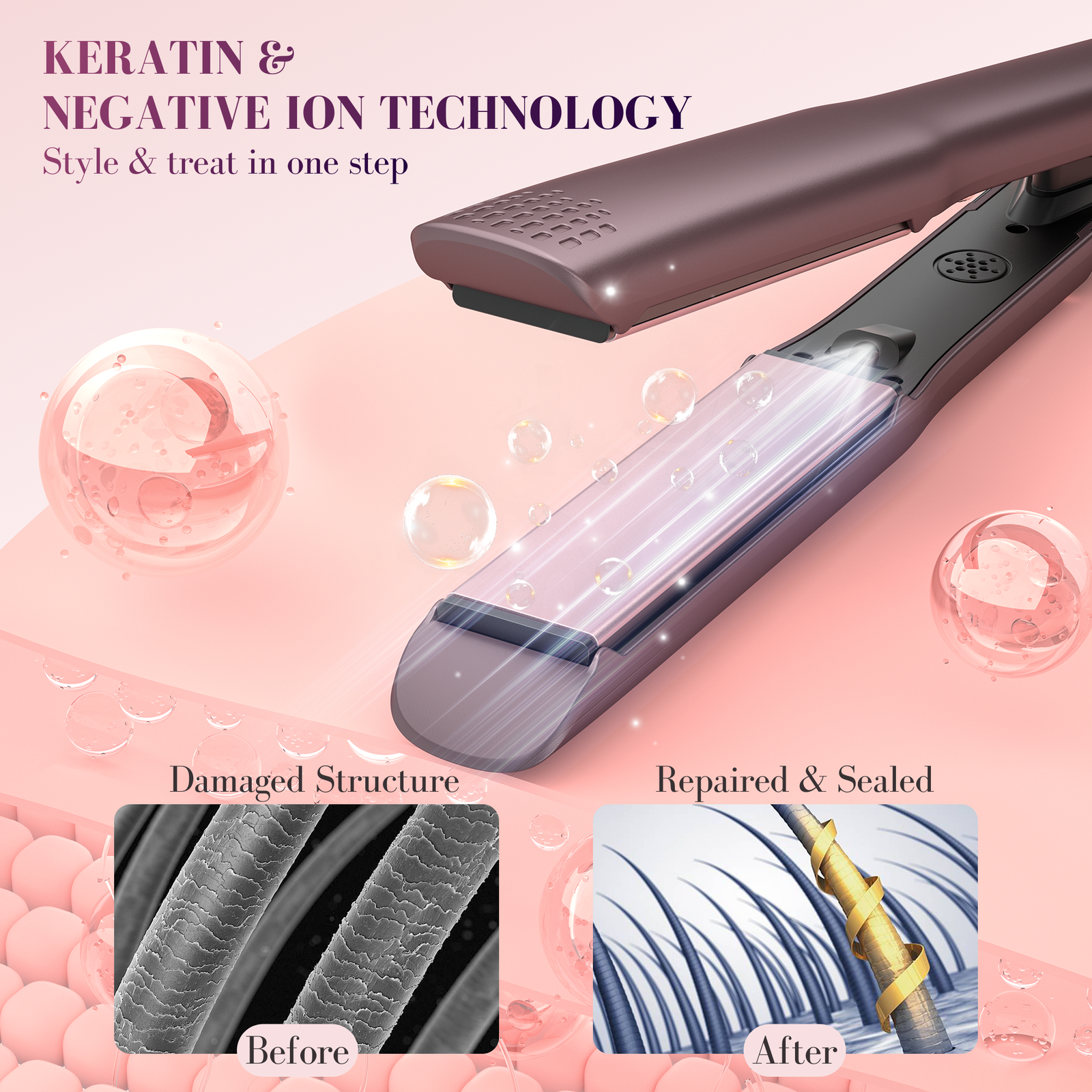 BarberBoss Keratin Infused Hair Straightener
