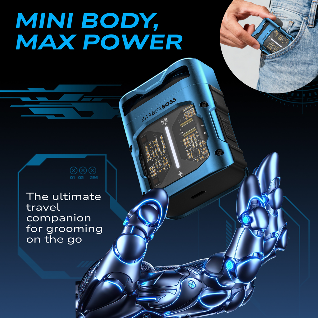 BarberBoss Compact Pocket Rotary Shaver