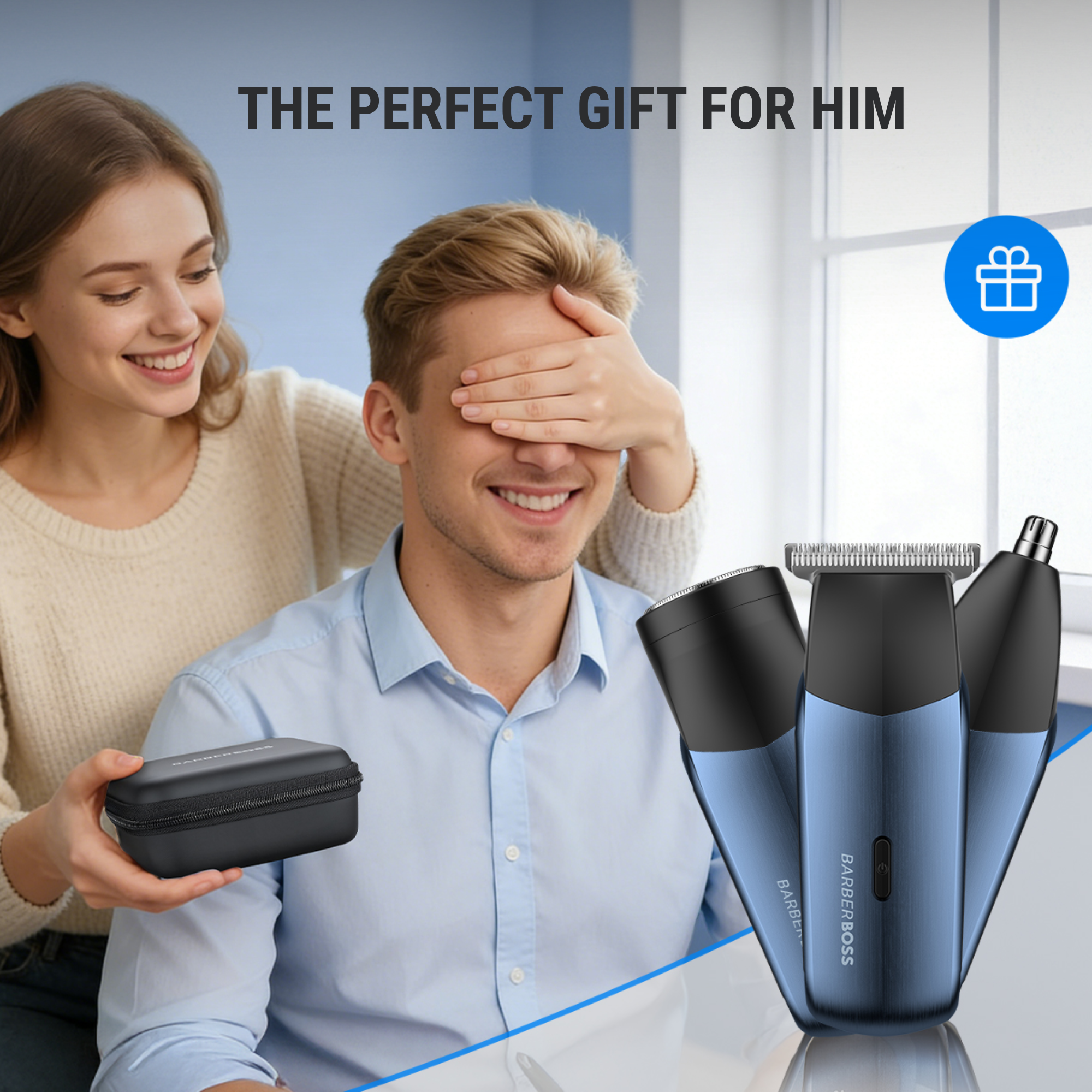 BarberBoss 3-in-1 Men’s Travel Trimmer