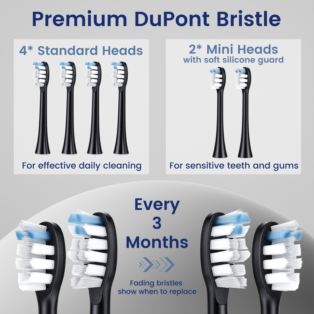 BarberBoss Black Sonic Electric Toothbrush