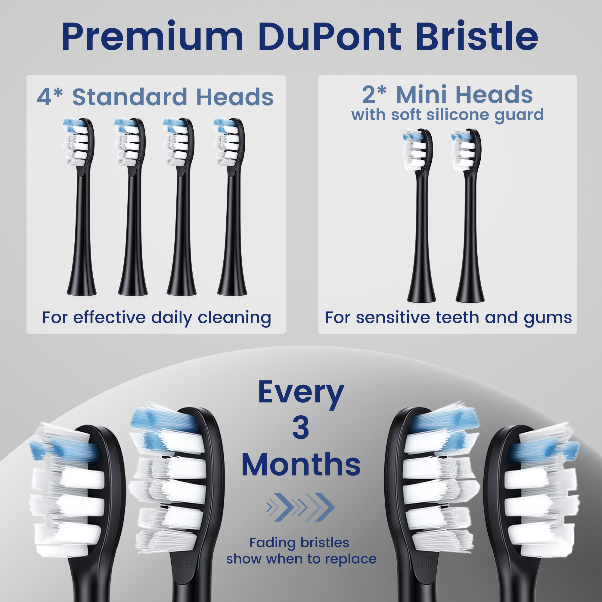 BarberBoss Black Sonic Electric Toothbrush