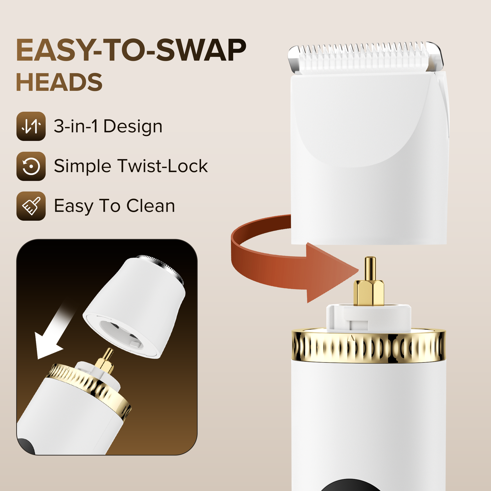 BarberBoss 3-in-1 Electric Lady’s Shaver