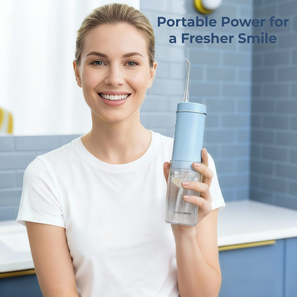 BarberBoss Blue Travel Oral Irrigator