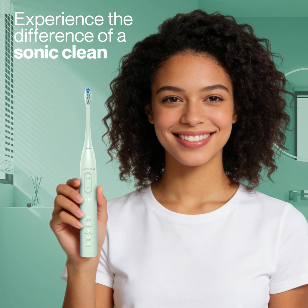 BarberBoss Sonic Rechargeable Electric Toothbrush