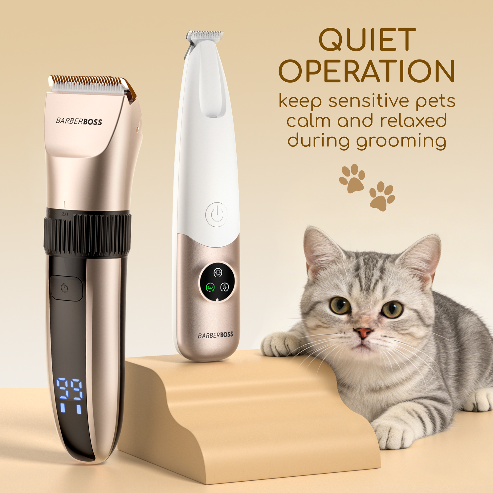 BarberBoss Dual Pet Clipper & Paw Trimmer