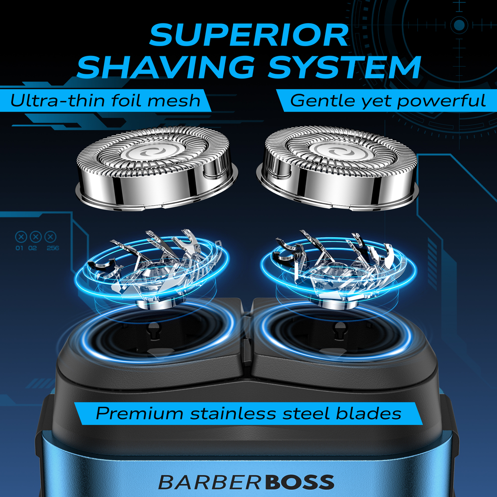 BarberBoss Compact Pocket Rotary Shaver