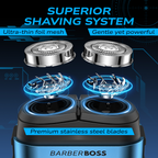 BarberBoss Compact Pocket Rotary Shaver