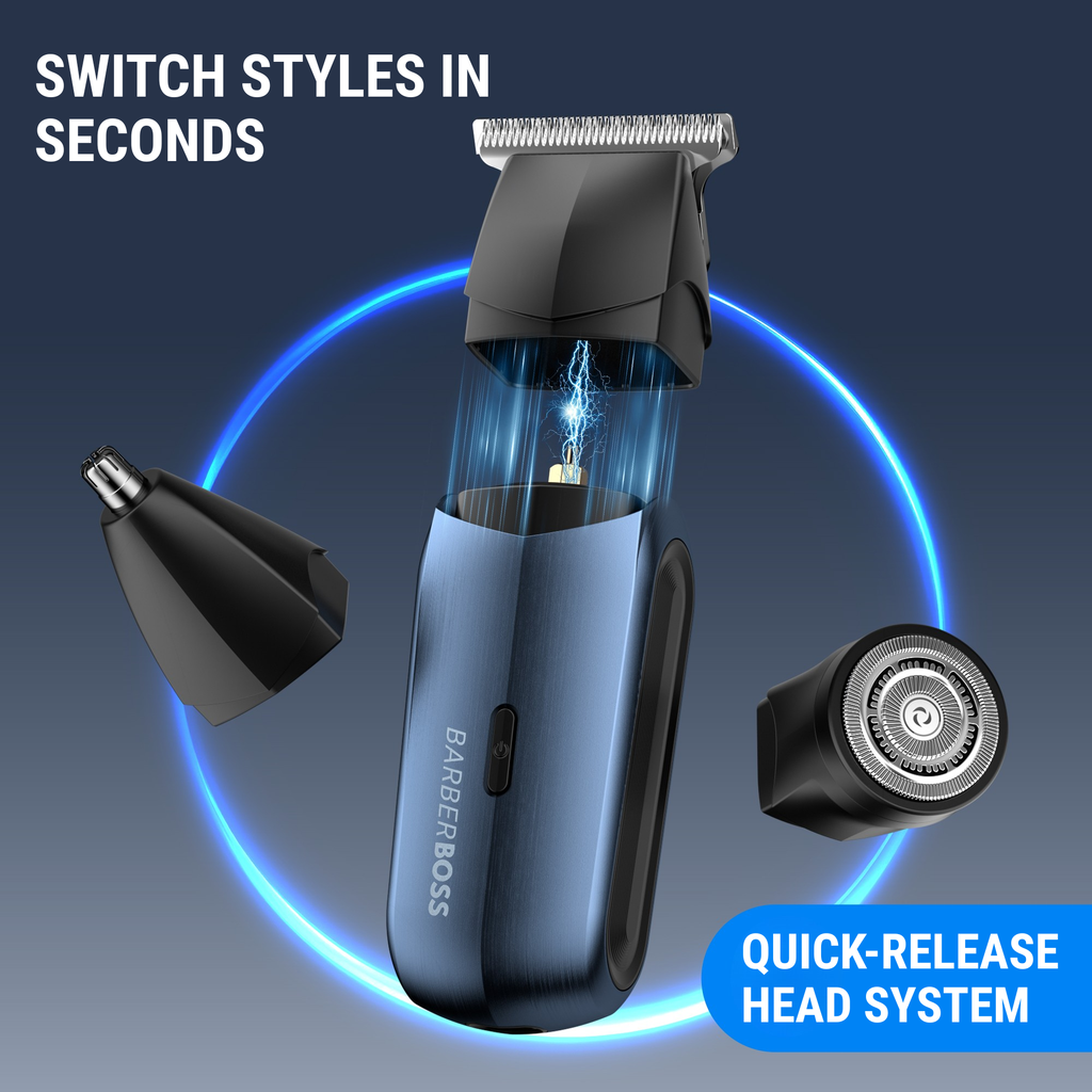 BarberBoss 3-in-1 Men’s Travel Trimmer
