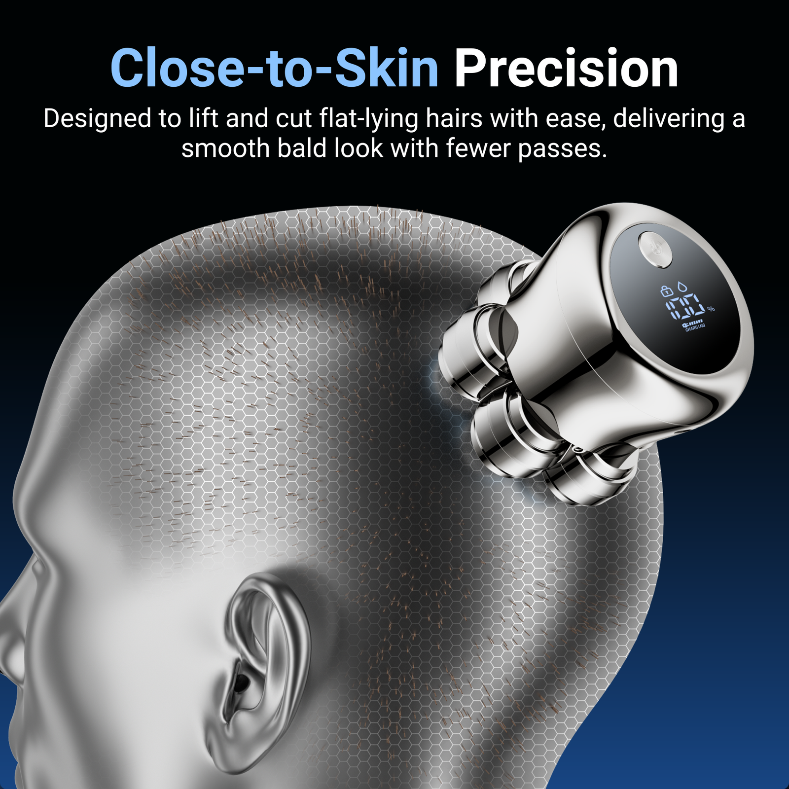 BarberBoss Men's Cordless Head Shaver