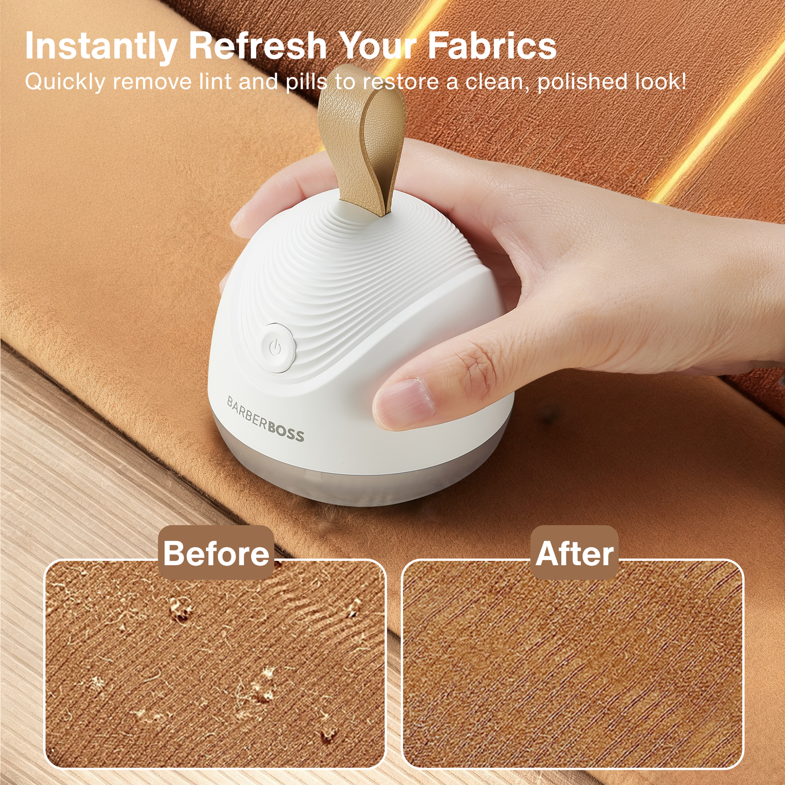 BarberBoss Rechargeable Electric Lint Remover