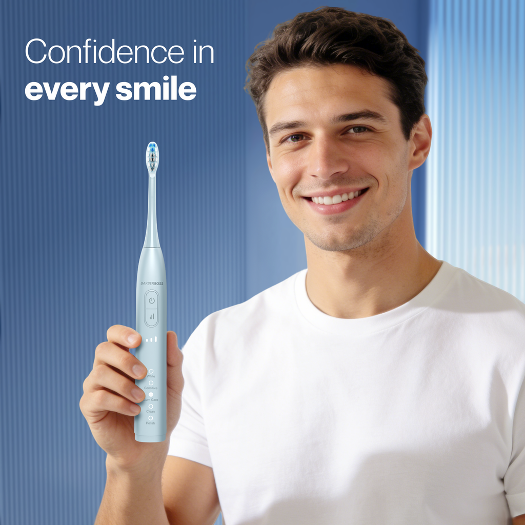 BarberBoss Rechargeable Electric Toothbrush for Adults