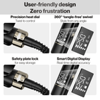 BarberBoss Black Ceramic Plate Hair Straightener