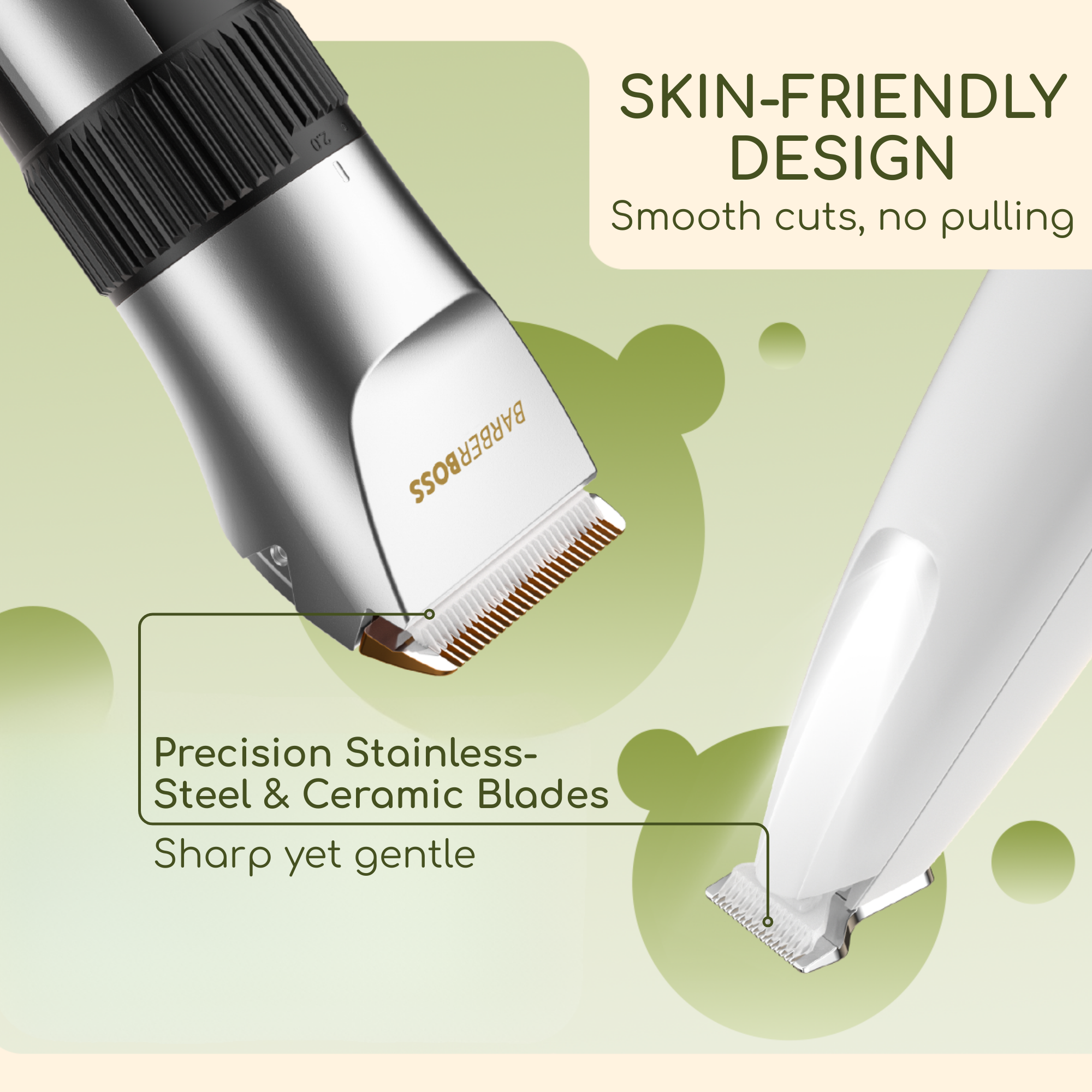 BarberBoss 2-in-1 Pet Grooming Clipper Kit