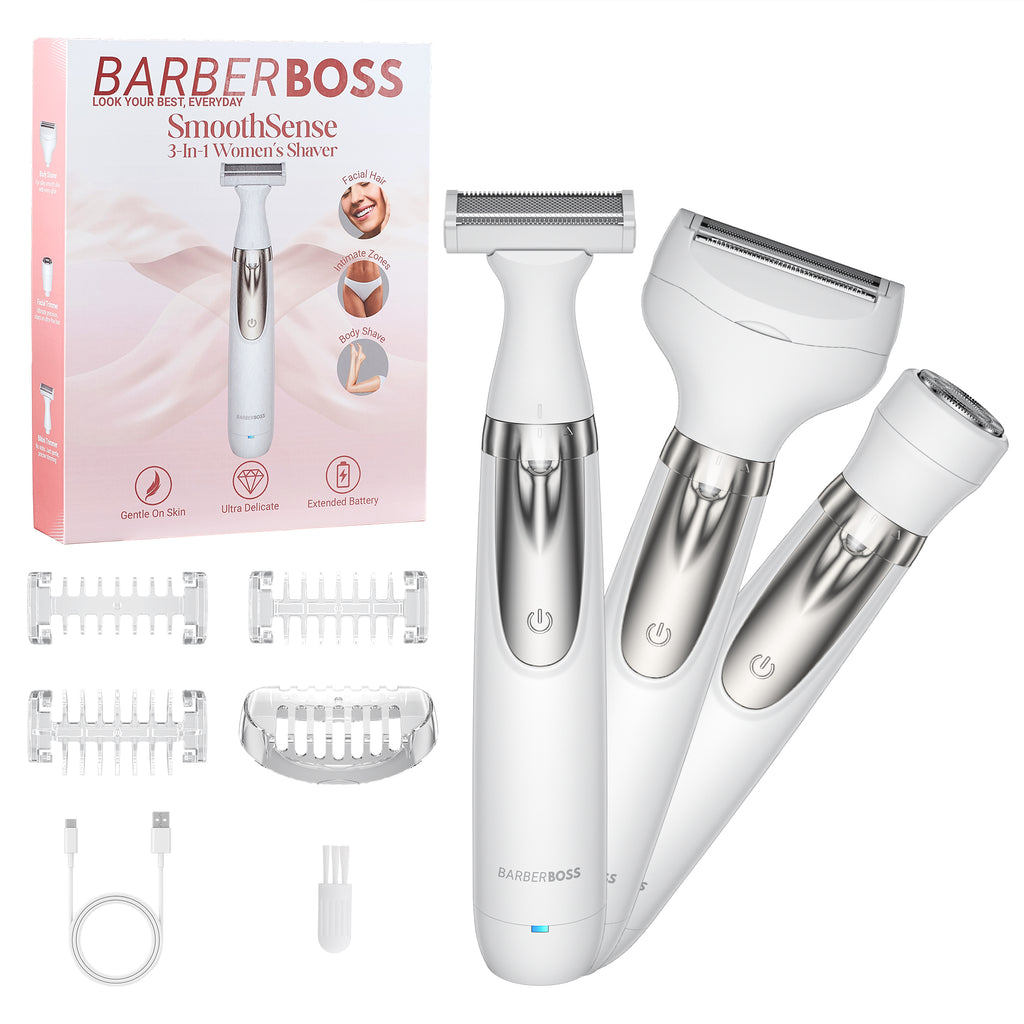 BarberBoss 3-in-1 Portable Women's Electric Shaver