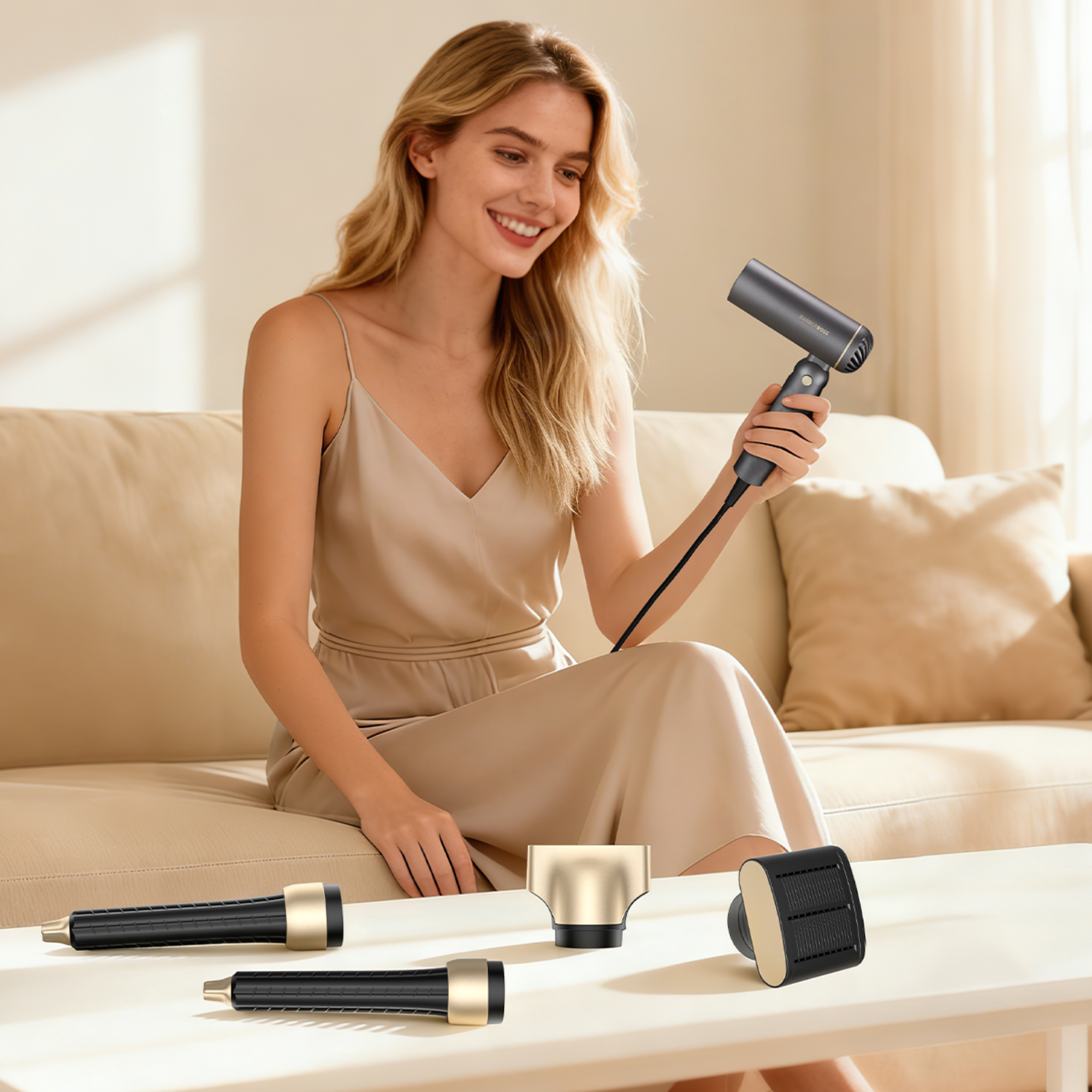 BarberBoss Foldable Hair Dryer & Curler