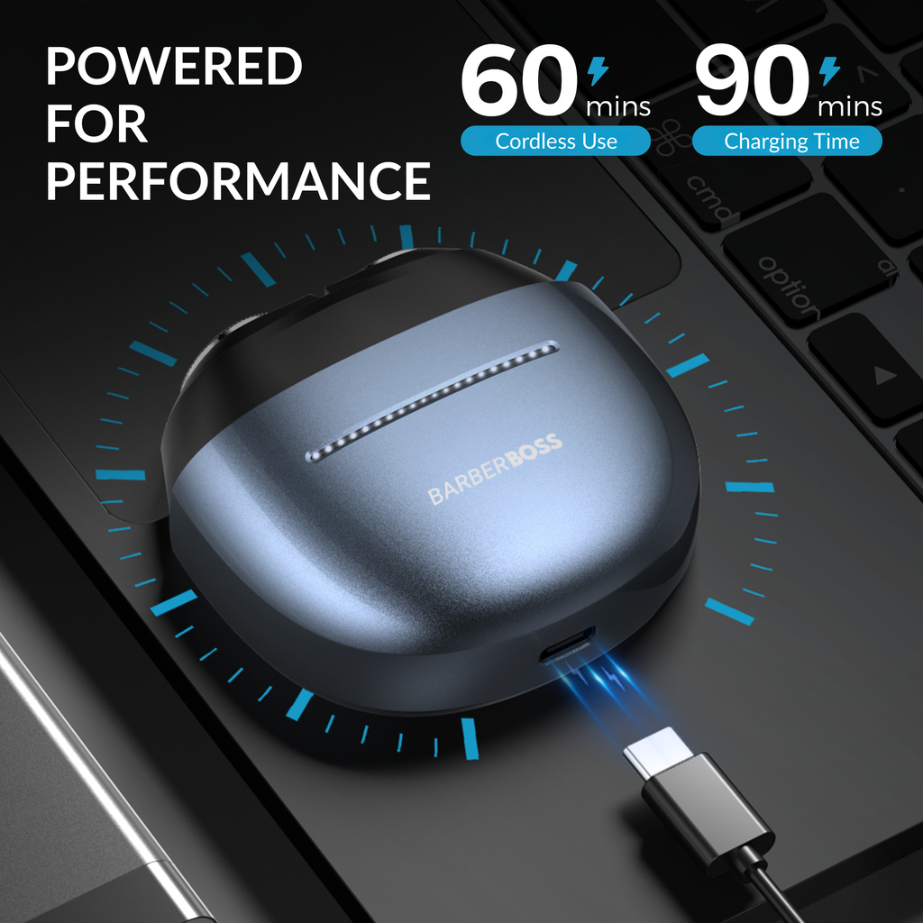 BarberBoss Smart Touch-Swipe Sensor Shaver