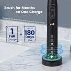 BarberBoss Black Sonic Electric Toothbrush