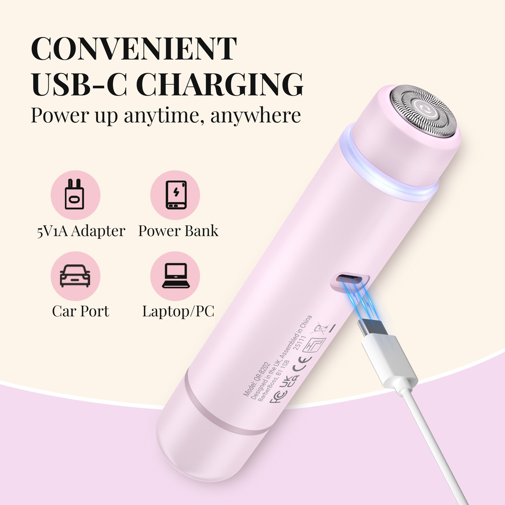 BarberBoss Dual Head Pink Lady Shaver