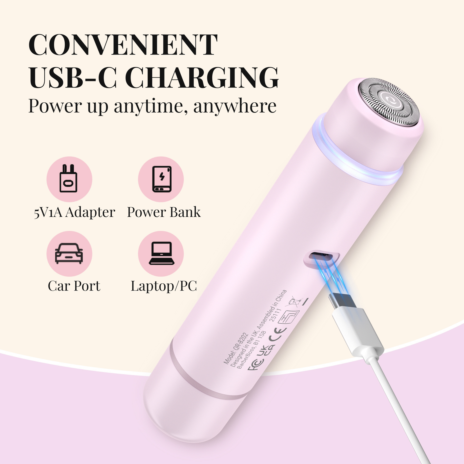 BarberBoss Dual Head Pink Lady Shaver