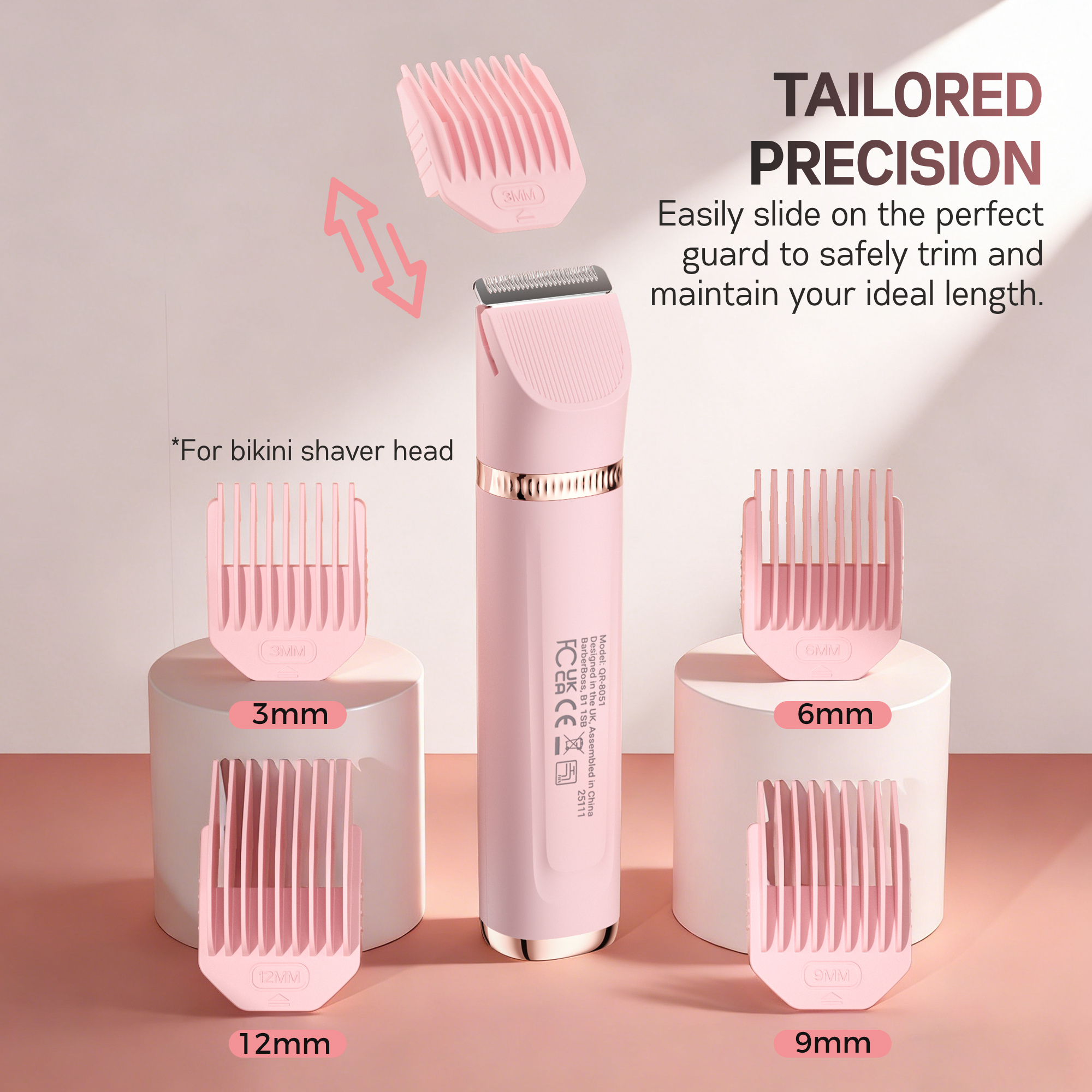 BarberBoss 5-in-1 Women's Electric Shaver